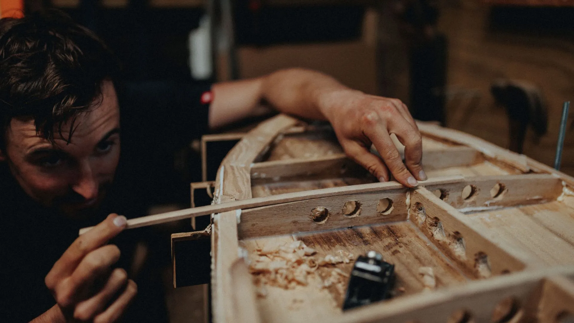 Planing the frame back